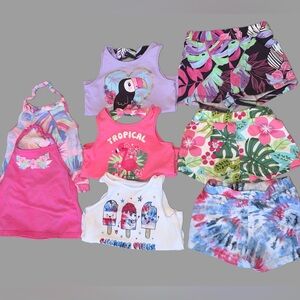 Toddler Girl Tropical Summer Bundle | 12-18 Months | 8 Pieces | Like New